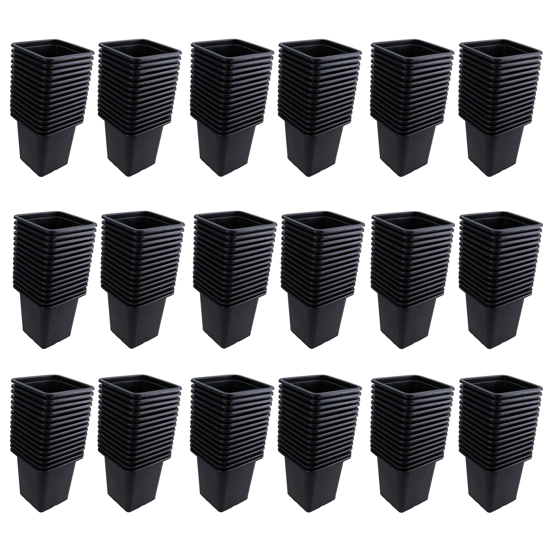 AB Tools Mini Plastic Plant Flower Seeds Pots Pot 7cm Square Garden Trays 270pcs