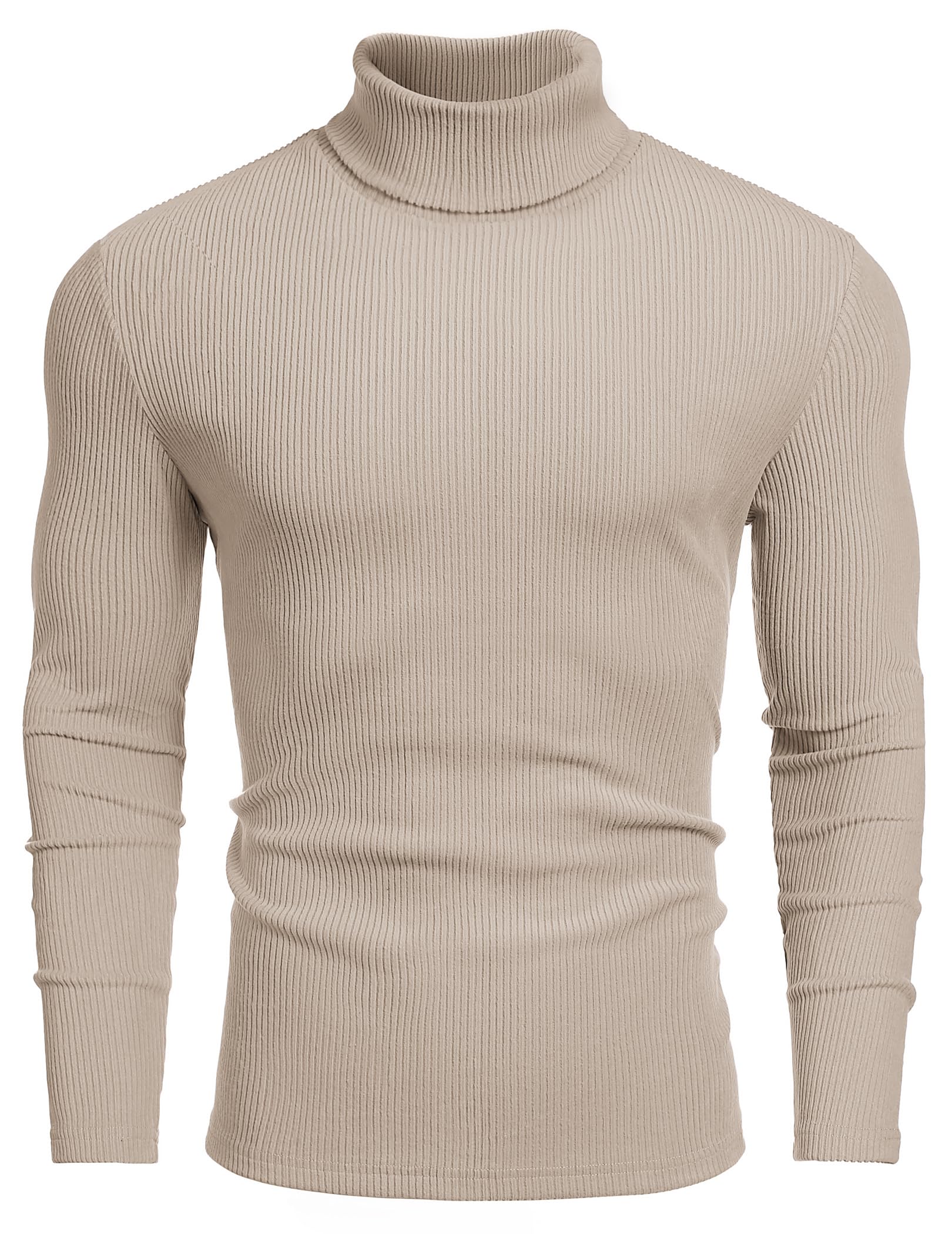 COOFANDY Herren Rollkragenpullover Turtleneck Langarmshirt Männer Longsleeve T-Shirt Unterziehshirt Basic Pulli Slim Fit