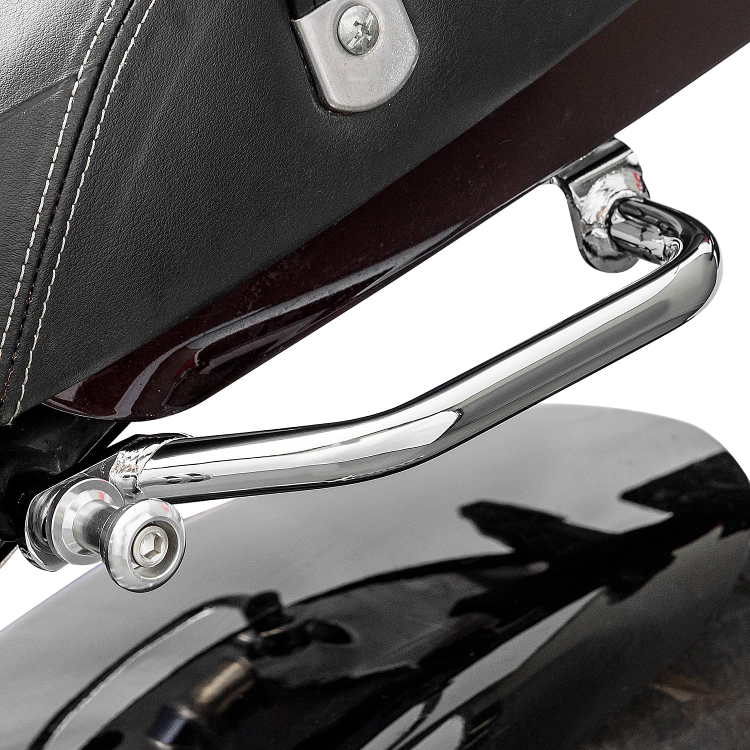 Motorcycle Rear Passenger Hand Grab Bar Compatible with Z900RS Z 900 RS 2017-2025 Rear Seat Rail (Black)