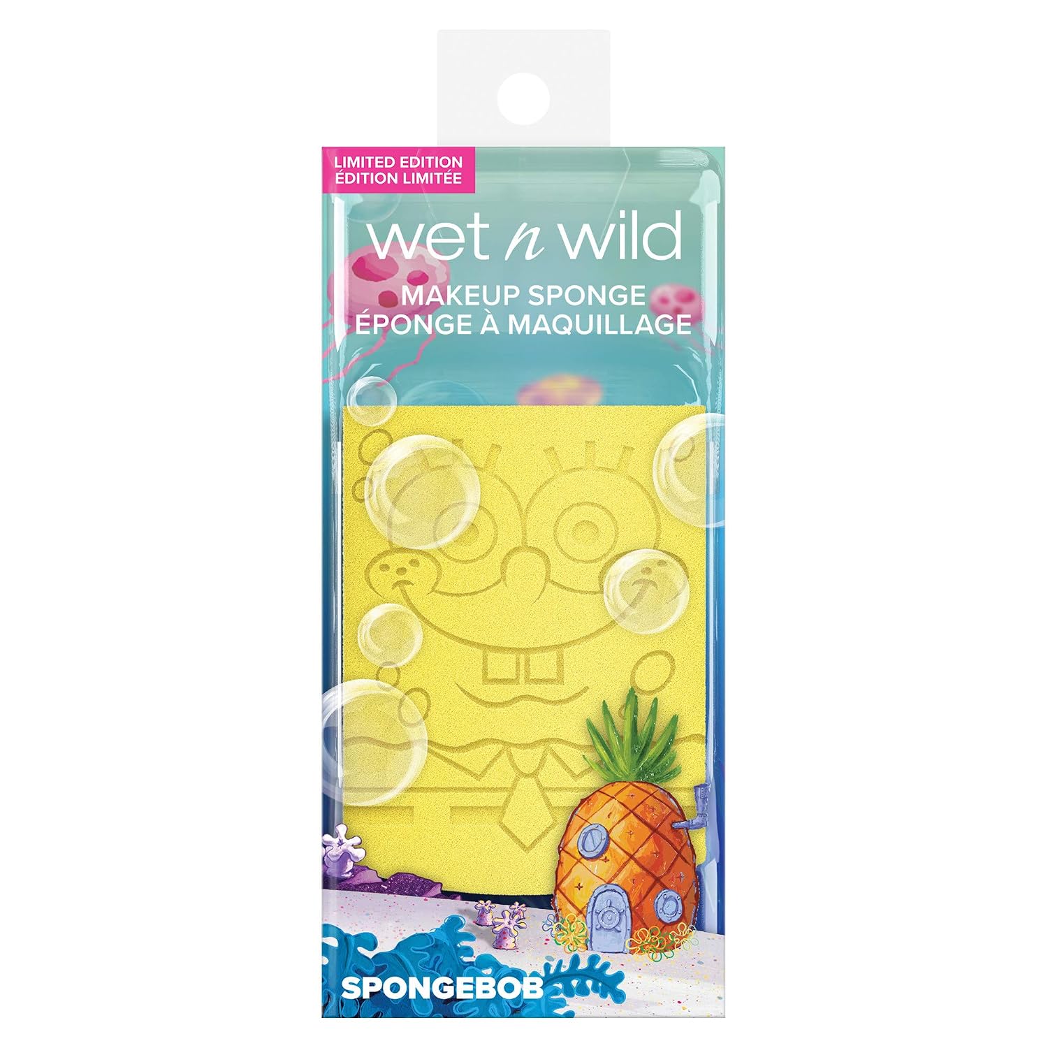 Wet n Wild Makeup Sponge Squarepants Makeup Tools Flat Edge Makeup Sponge (1114226) SpongeBob, 1 Count