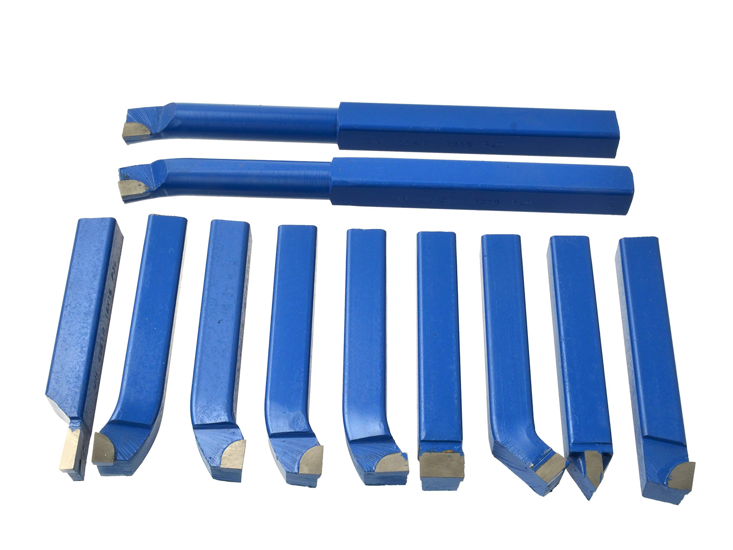 Zestaw narzędzi tokarskich – narzędzia do tokarki z węglików spiekanych – 11 sztuk – 16 x 16 mm