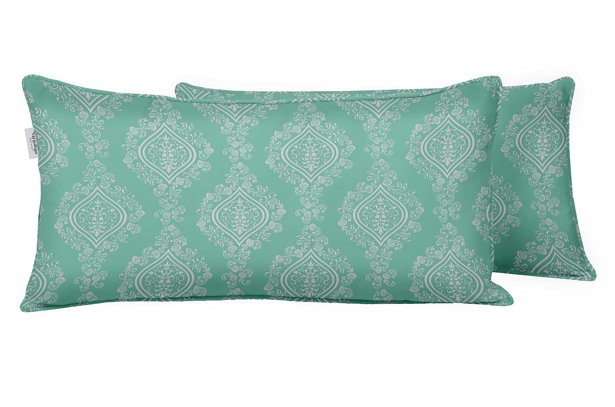 Coussin d'oreiller lombaire rectangulaire 16x24 en polyester pour patio