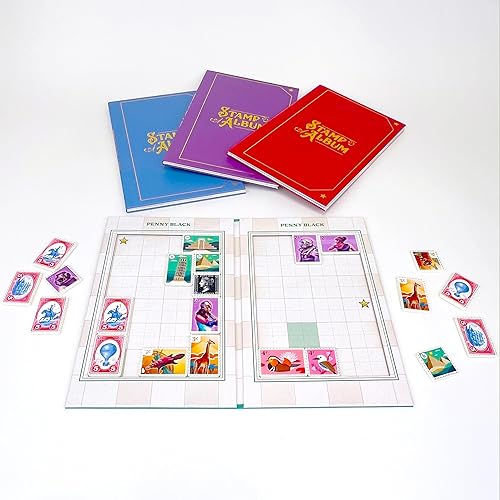Miniatura 4 de Buffalo Games - Penny Black - Colecciona sellos en un juego de mesa de noche familiar - Conmemora la diversión nocturna del juego - Carrera de