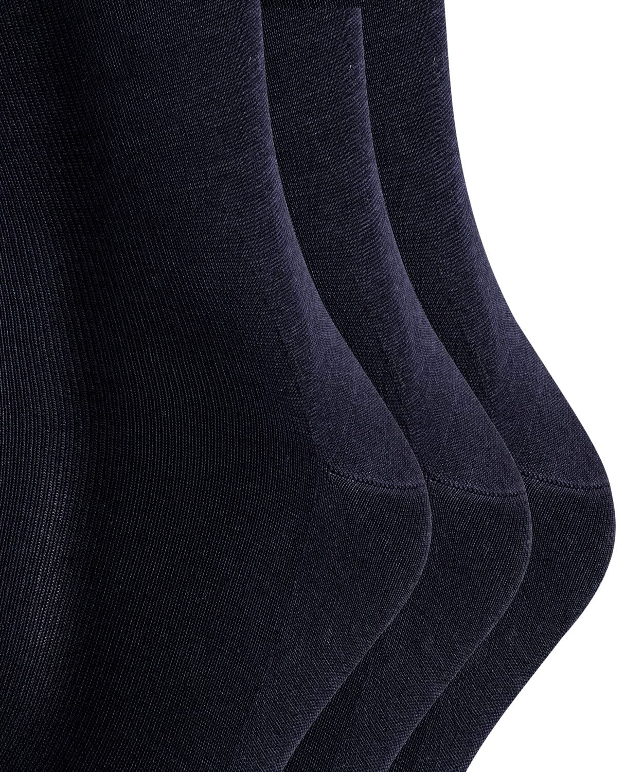 FALKE Mężczyźni Skarpety Tiago Multipack M So bawełna fil d´Écosse jednokolorowe 3 Pak, Niebieski Dark Navy 6375, 43-44