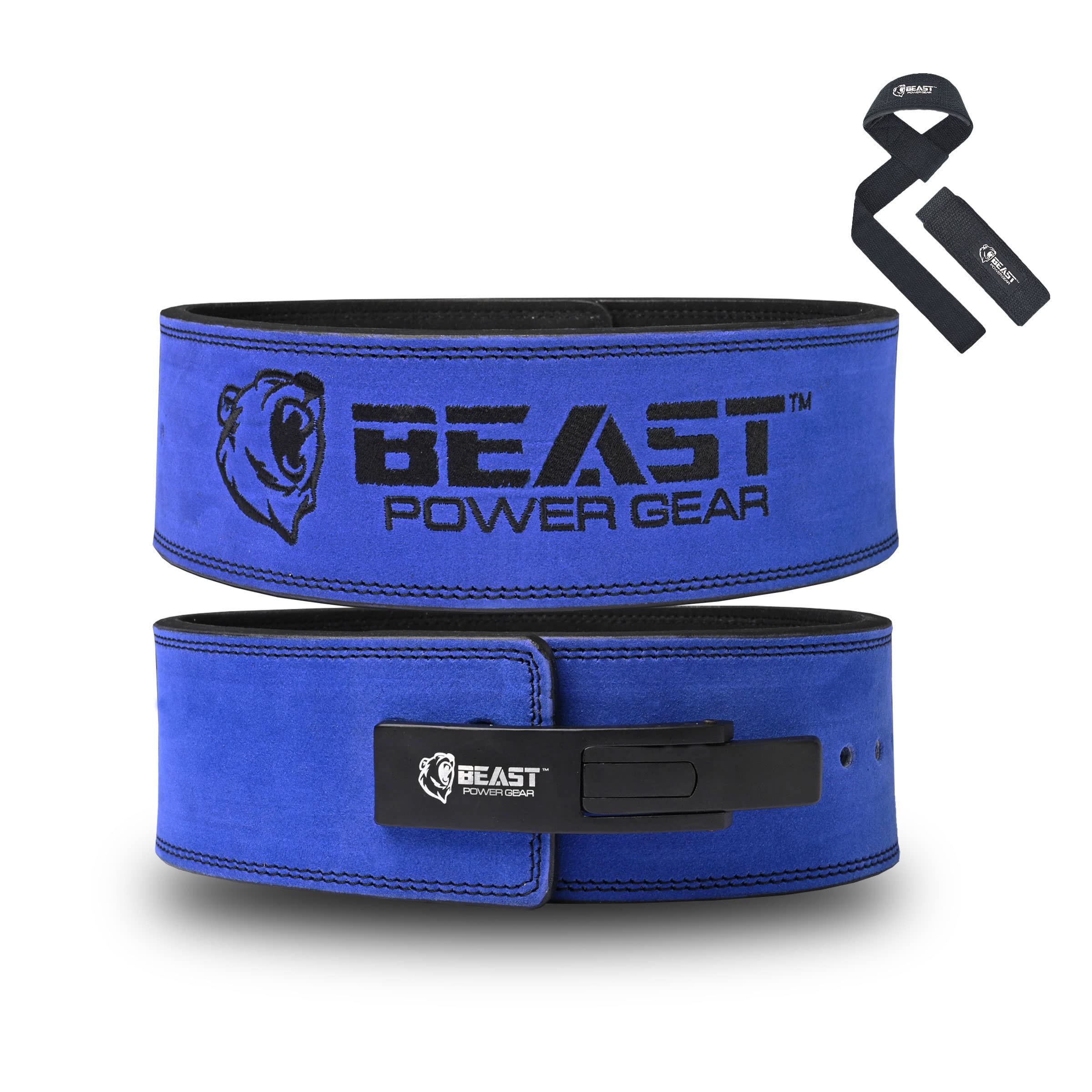 Weight Lifting Belt Lever Buckle 10MM 13MM Thick & 4 Inches Free Strap Weightlifting, Powerlifting, Deadlifts, Squats Men Women