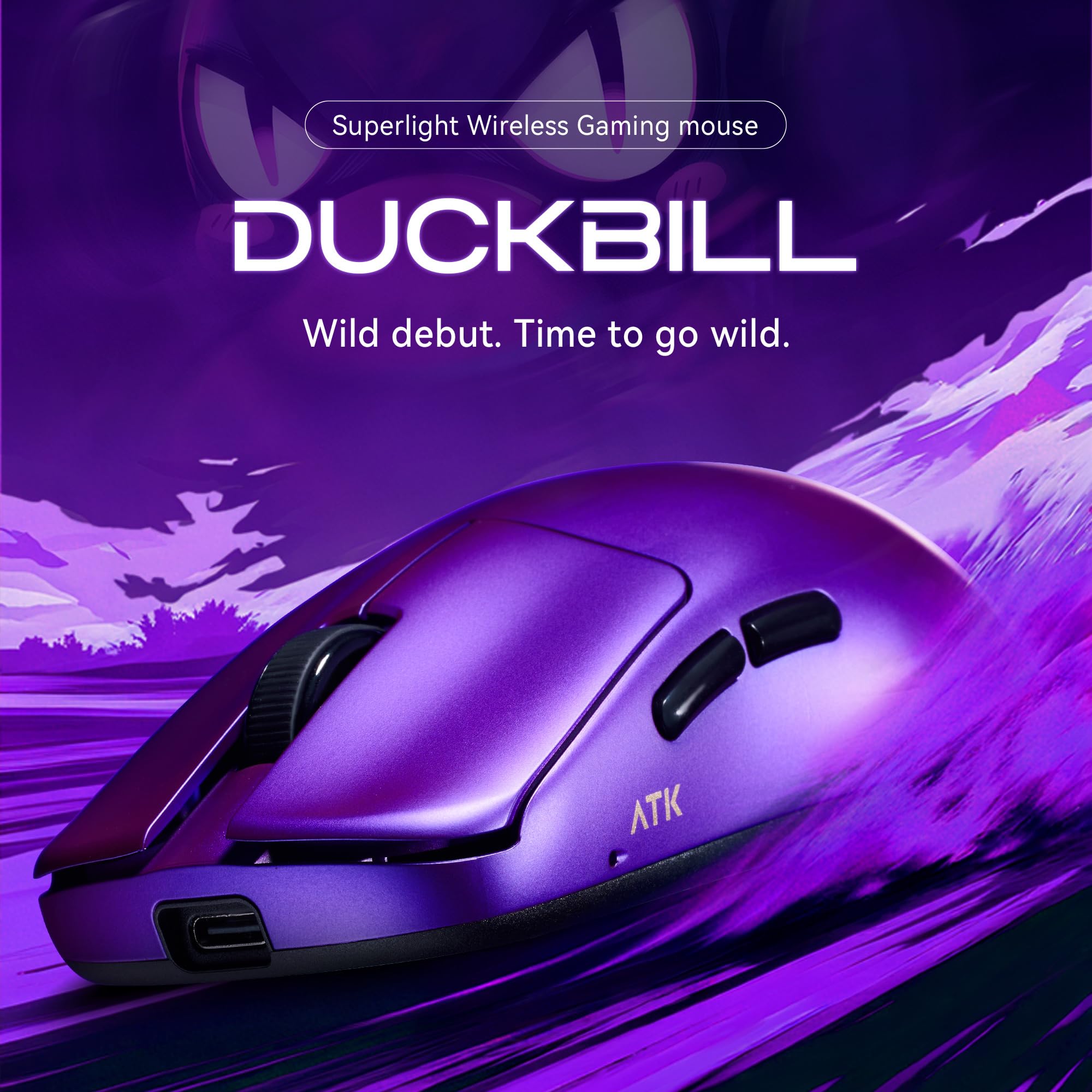 ATK Blazing Sky Duckbill × マウスパッド Amazon.com: ATK Blazing Sky Duckbill Ultra Wireless Gaming Mouse