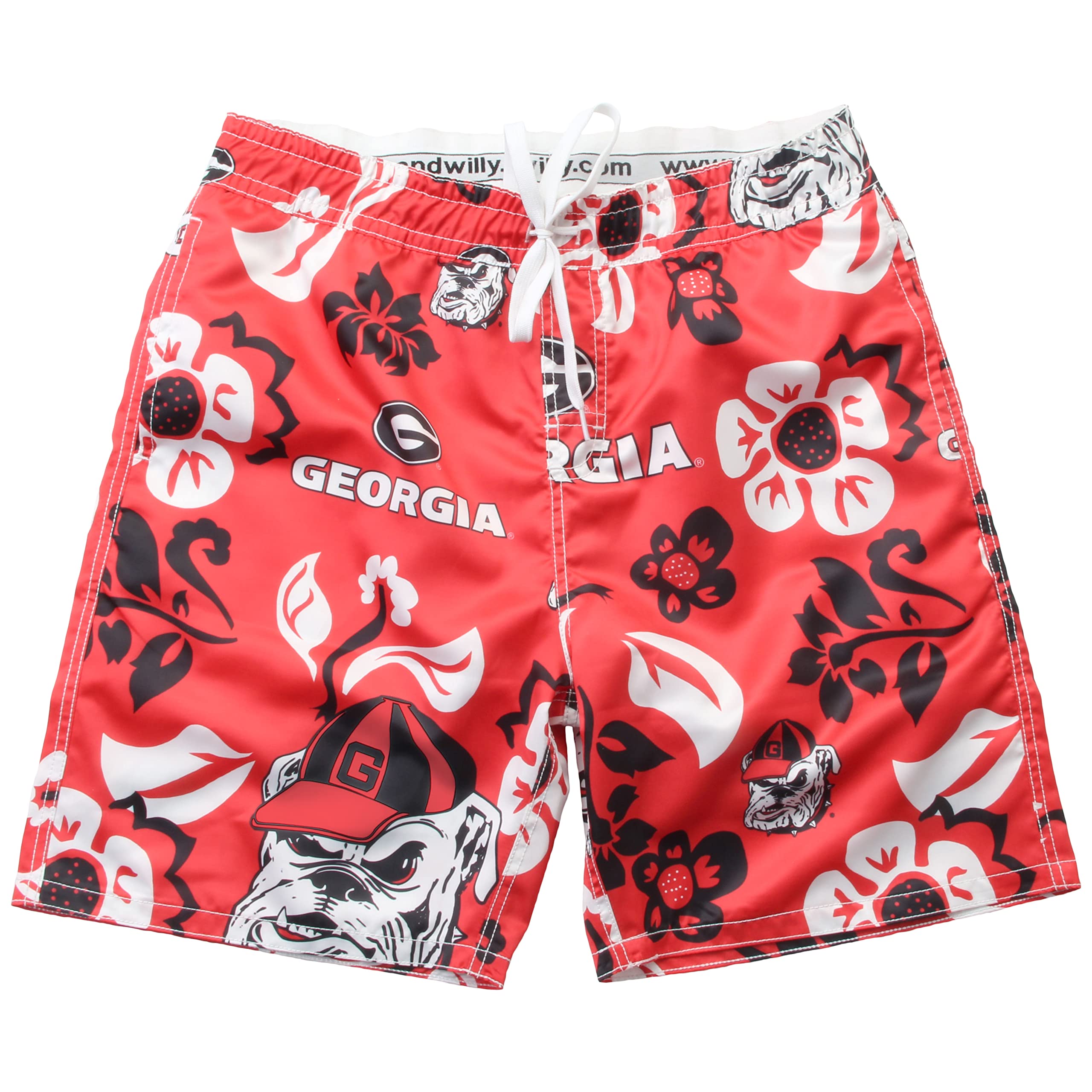 NCAA Mens Floral Swim Trunks-image-3