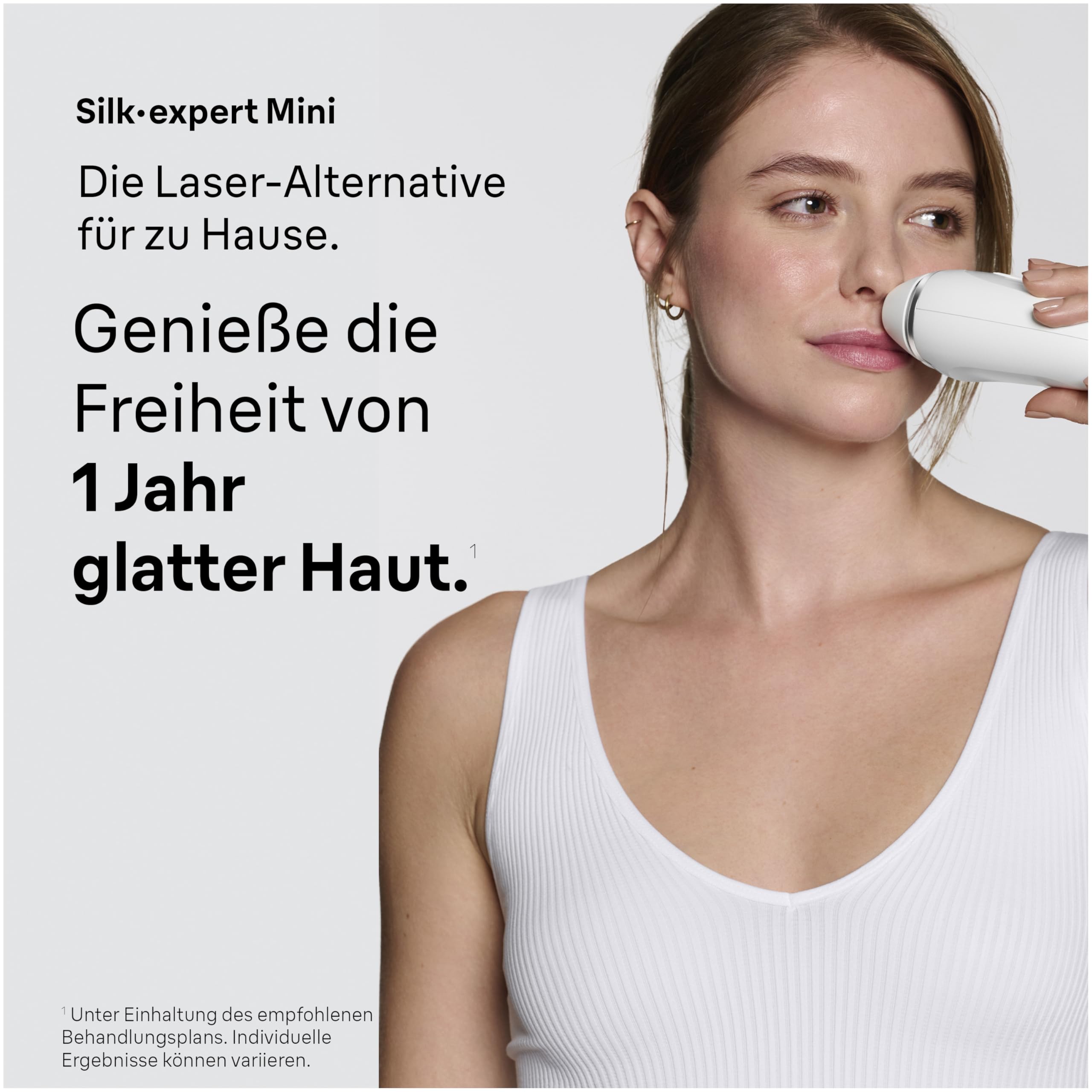 Braun Silk·expert Mini PL1104 IPL Haarentfernung Weiß Dauerhafte Haarentfernung