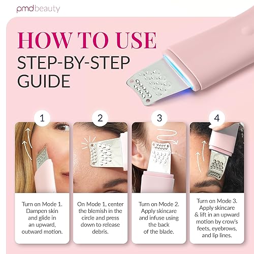 Miniatura 5 de PMD Wave Pro - Espátula avanzada para la piel de grado profesional - Extracción, infundir y levantar - SonicGlow Vibración y tecnología E-Wave -