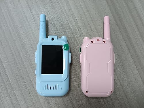 Miniatura 8 de Walkie Talkies para niños, paquete de 2 walkie talkies de video con pantalla de pantalla, radios de juguete recargables para edades de 3 a 12 años,
