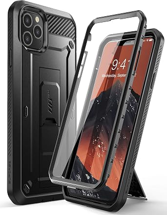 SUPCASE for iPhone 11 Pro Max Case 6.5 inch with Screen Protector, Black