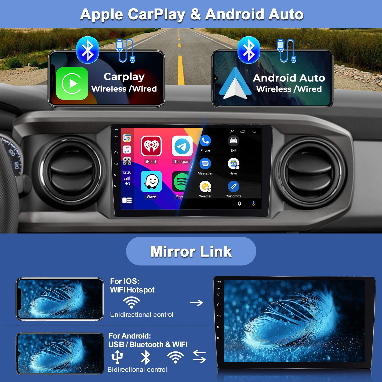Amazon.com: [8 Core 4+64G] Inefala Android Double DIN Car Stereo