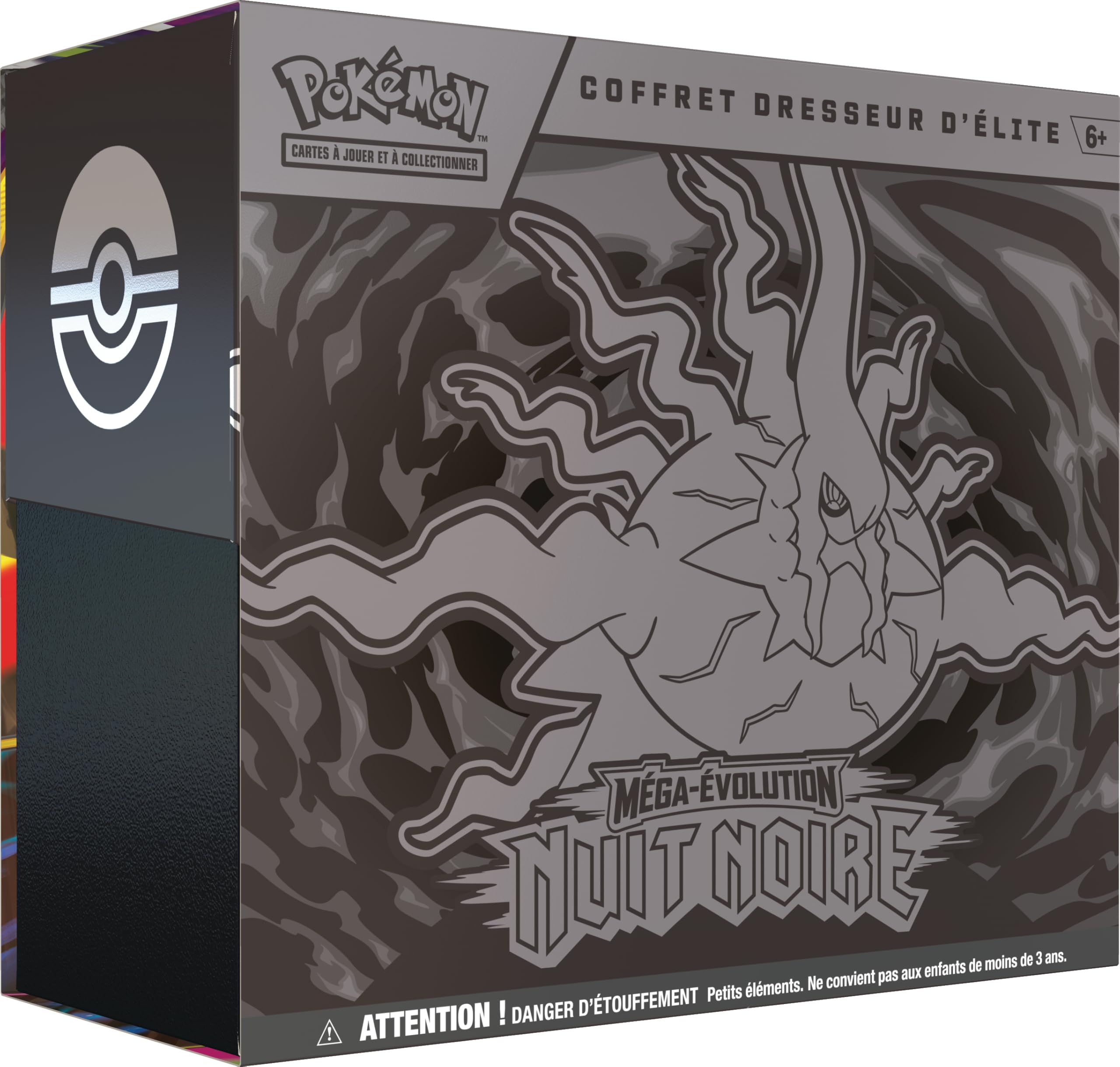 Pokémon : Coffret Dresseur d’élite Méga-Évolution – Nuit Noire (1 Carte Promo entièrement illustrée  9 boosters et des Accessoires de Jeu Premium)
