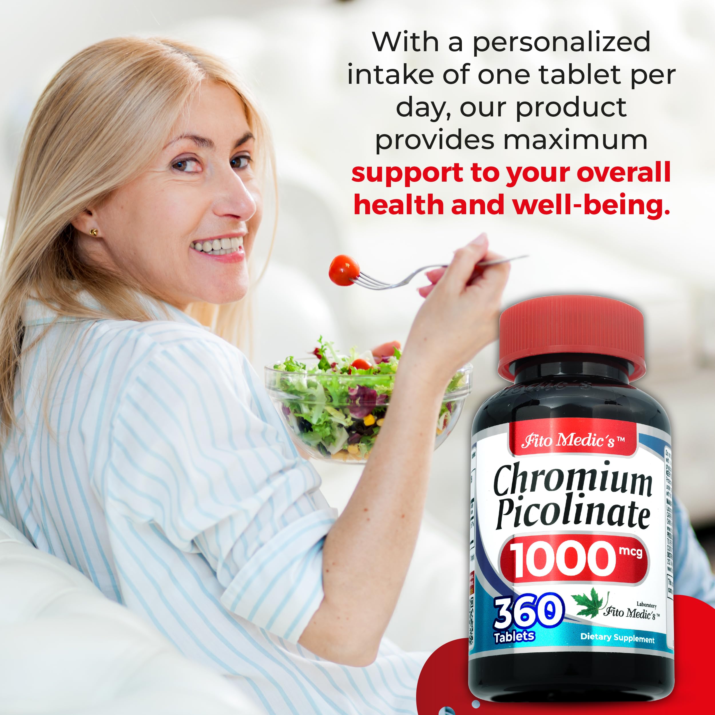 Lab | Chromium picolinate | Chromium | picolinato de cromo | 360 Tablets — Amazon image 6