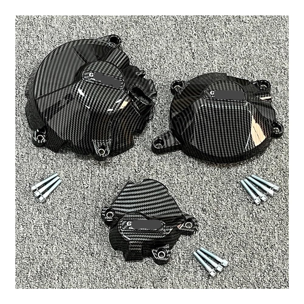 Estator lado motor protector CBR1000RR RR-R tapa cárter textura fibra carbono 2020-2025 3