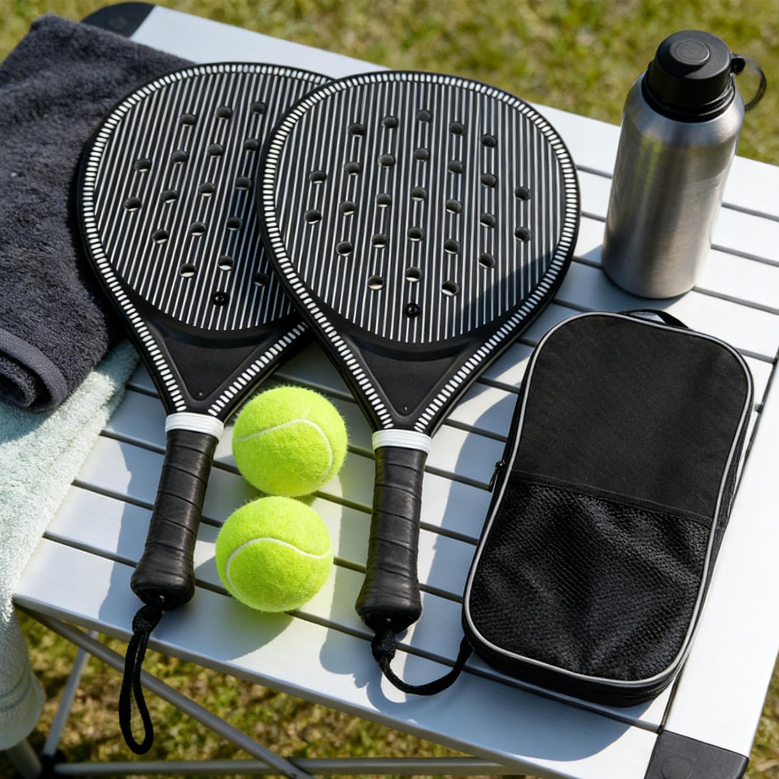 Racchetta da pickleball per adulti, set di pagaia leggera in carbonio, per donne, bambini, adulti, giochi sportivi, allenamento, parco, giardino, scuola, vacanze