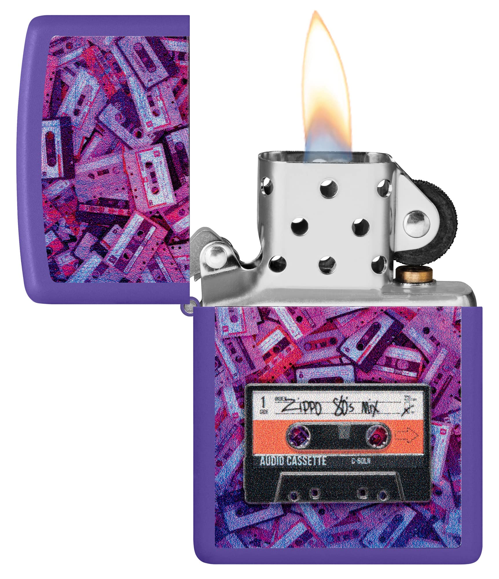 ZIPPO カセットテープデザイン Amazon.co.jp: Zippo カセットテープデザイン パープルマット