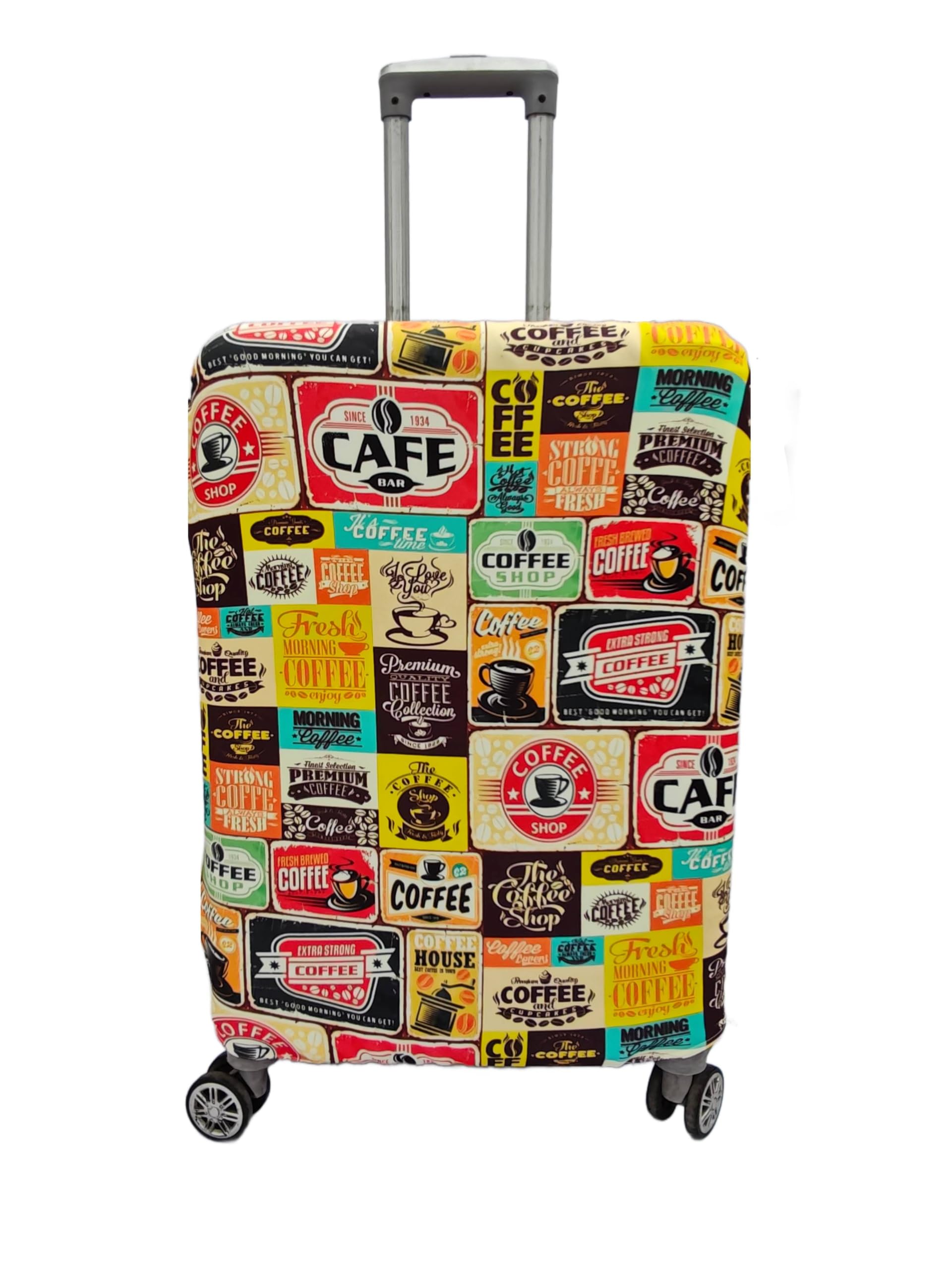 Polyester Protective Luggage Cover - Scratch-Resistant, Water-Resistant, Washable, Easy-Fit, Stretchable Travel Suitcase Protector (Large)-image-13