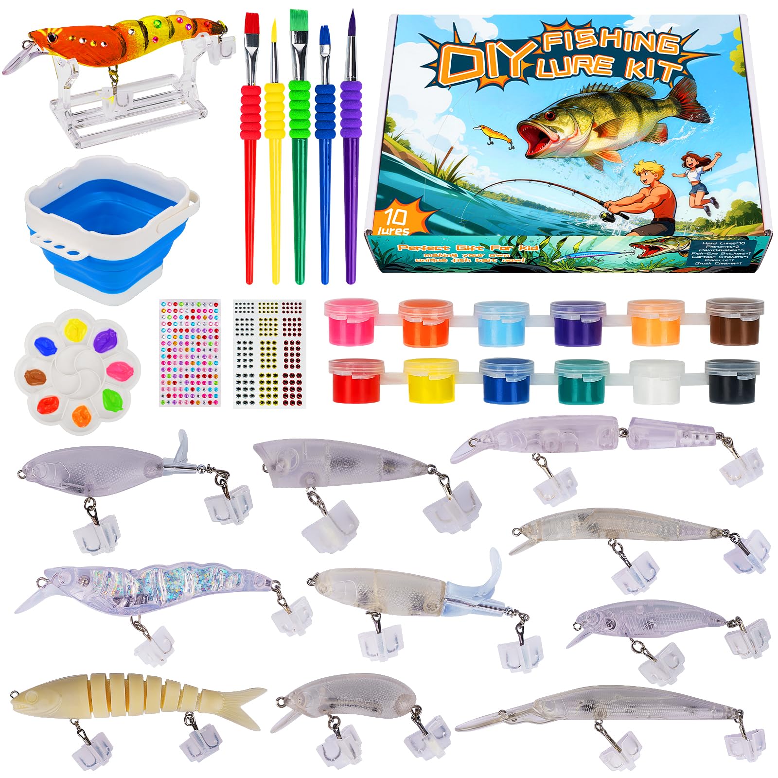 THKFISH Kit de leurres de pêche DIY - Kit de fabrication de leurres adaptés