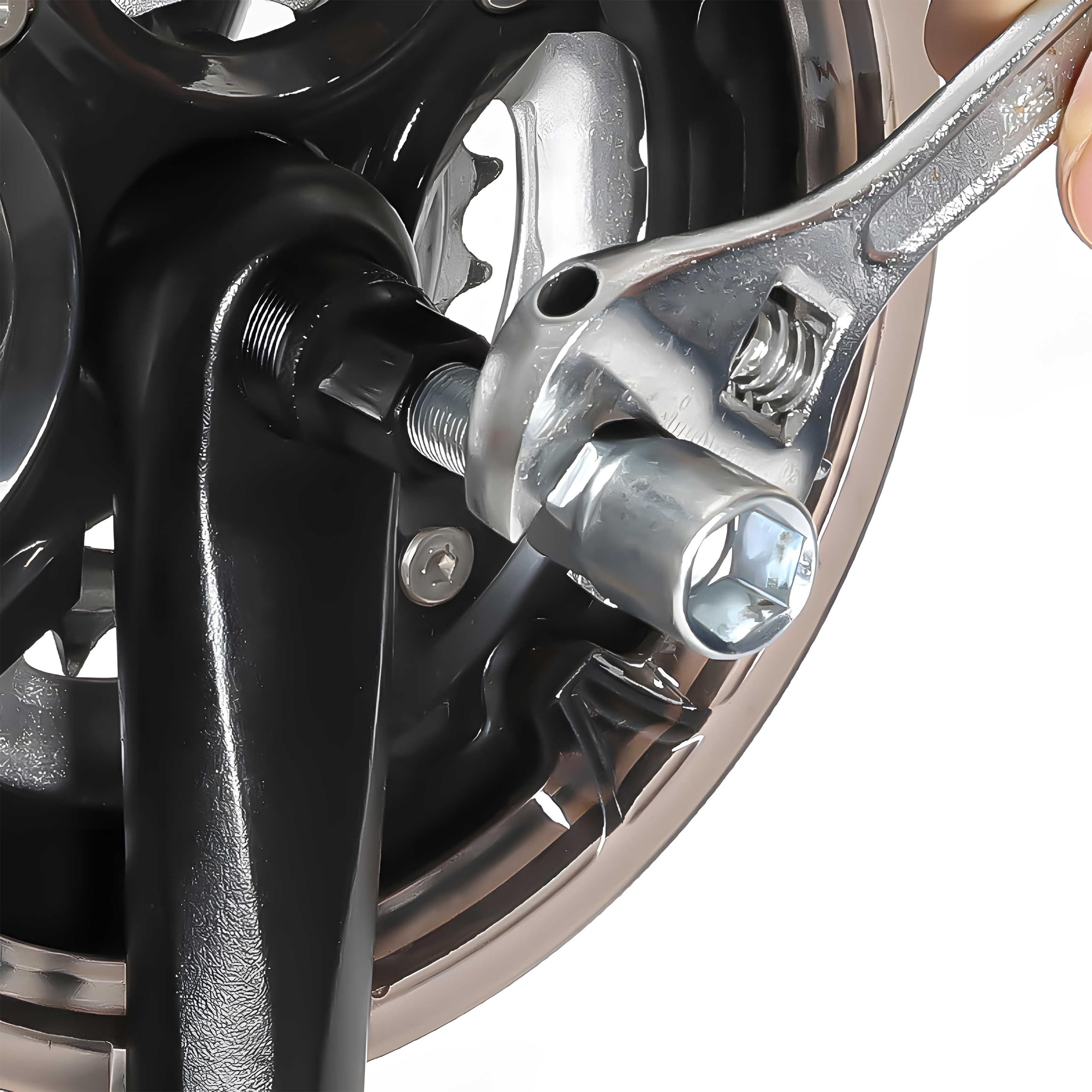 Retoo Set Attrezzi Riparazione Bici 7 Pezzi – Acciaio Robusto, Compact, Per Catena, Pedivella E Cassetta - 3