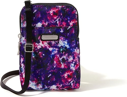 Baggallini Take Two Bryant RFID Protected 5x7.25 Small Phone Wallet Crossbody Bags for Women Lightweight Nylon Travel Purse