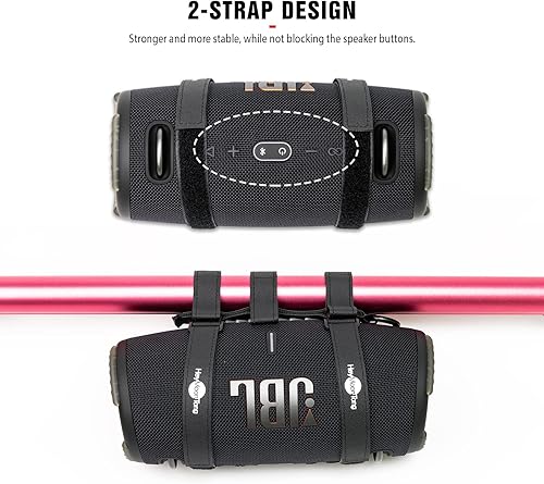 Miniatura 3 de HeyMoonTong Soporte de altavoz portátil grande para altavoces Bluetooth grandes con circunferencia de 12 a 20 pulgadas, soporte de accesorio de