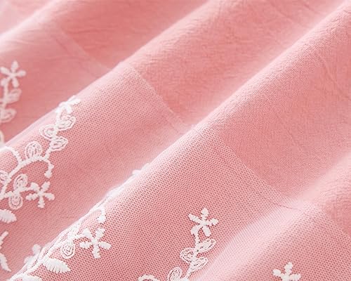 Miniatura 5 de Delantal vintage para mujer con bolsillos, lindo delantal de algodón y lino con espalda cruzada para jardinería, cocina, hornear