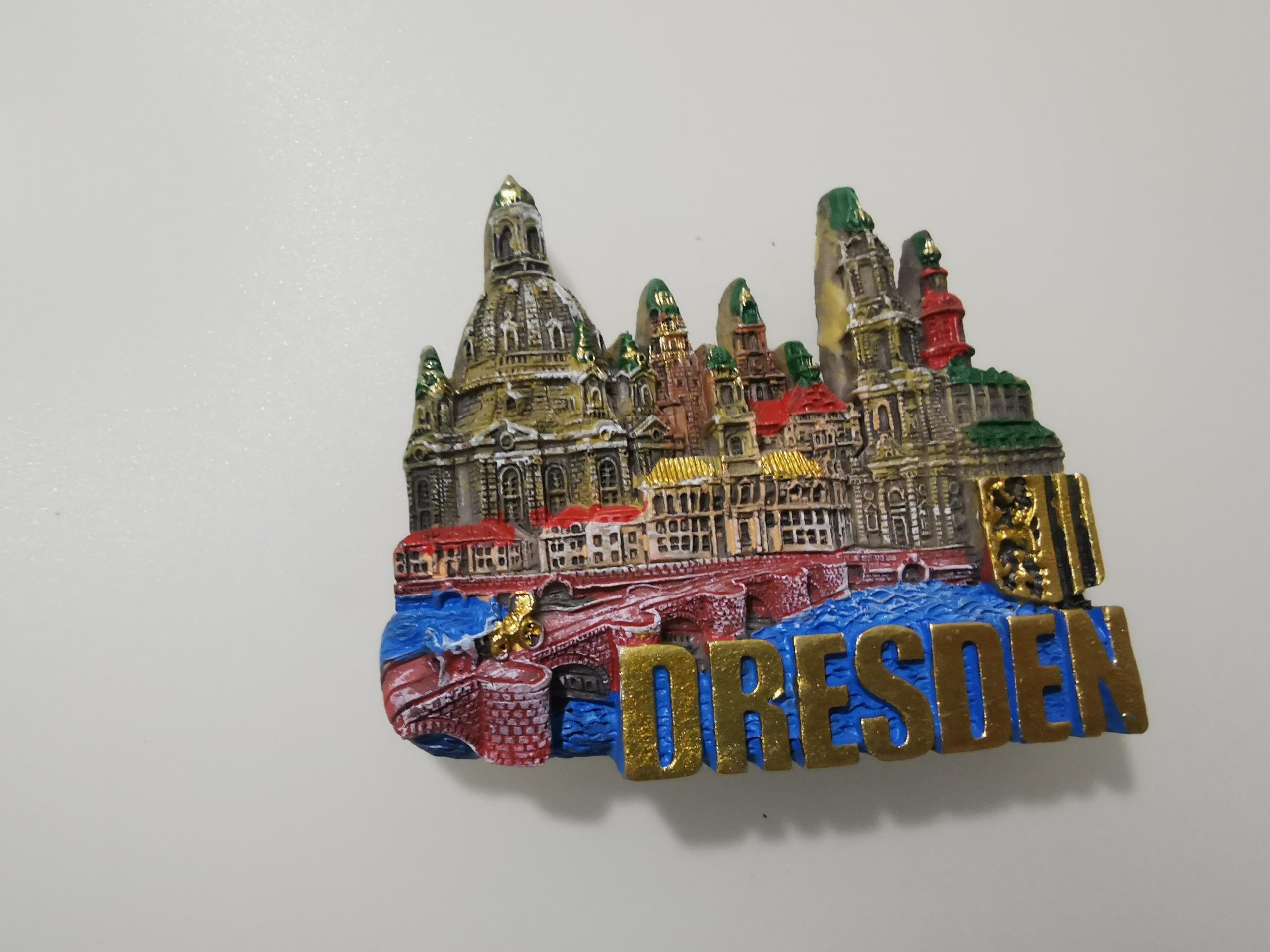 Maxi-Solutions Dresden 3D Fridge Magnet Souvenir – Detailed Landmark Magnet – Germany Travel Keepsake – 6.7Cm Collectible Refrigerator Magnet