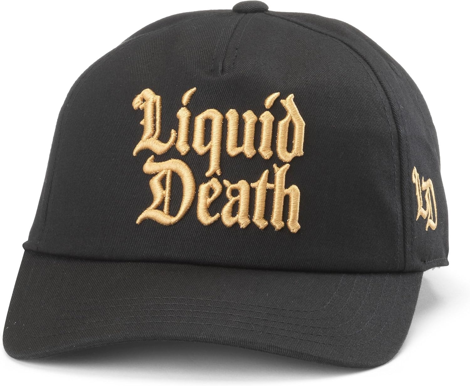 AMERICAN NEEDLE Unisex Liquid Death Twill Roscoe Adjustable Snapback Baseball Hat (23008B-LDEATH-BLK)