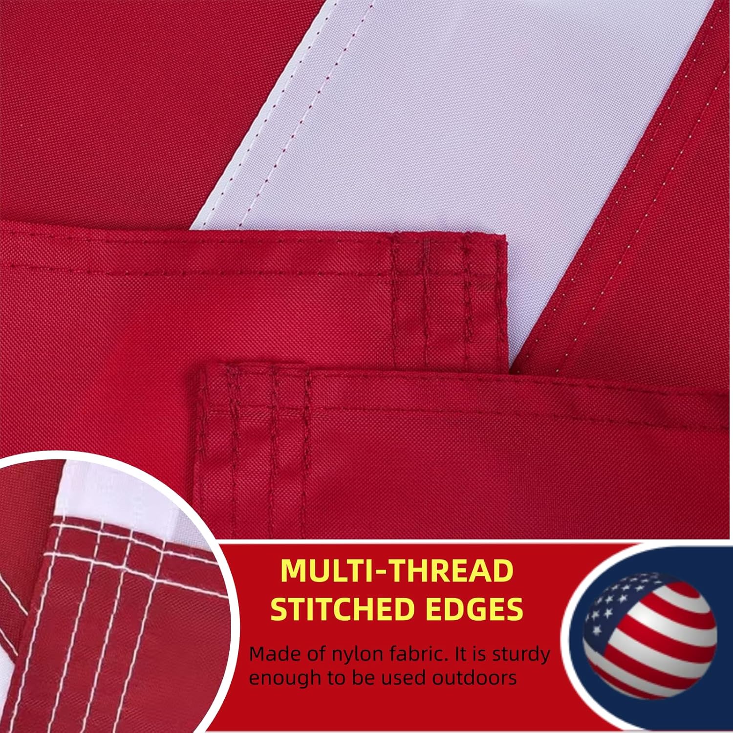 Embroidered 250 Betsy Ross Anniversary USA Flags 3x5 Outdoor- Patriotic Commemorative 1776 2026 American Flag Heavy Duty Nylon Sewn Stripe for 250th Birthday Decoration