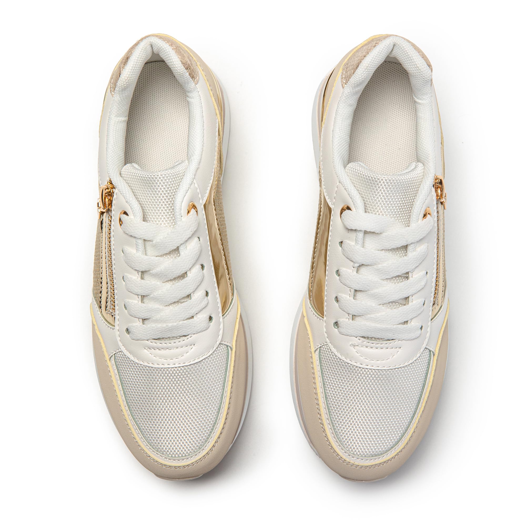 JOMIX Zapatillas con Plataforma para Mujer - Deportivas, Zapatos Cuña, Vestir - Ideales para Gimnasio, Caminata, Jogging y Fitness