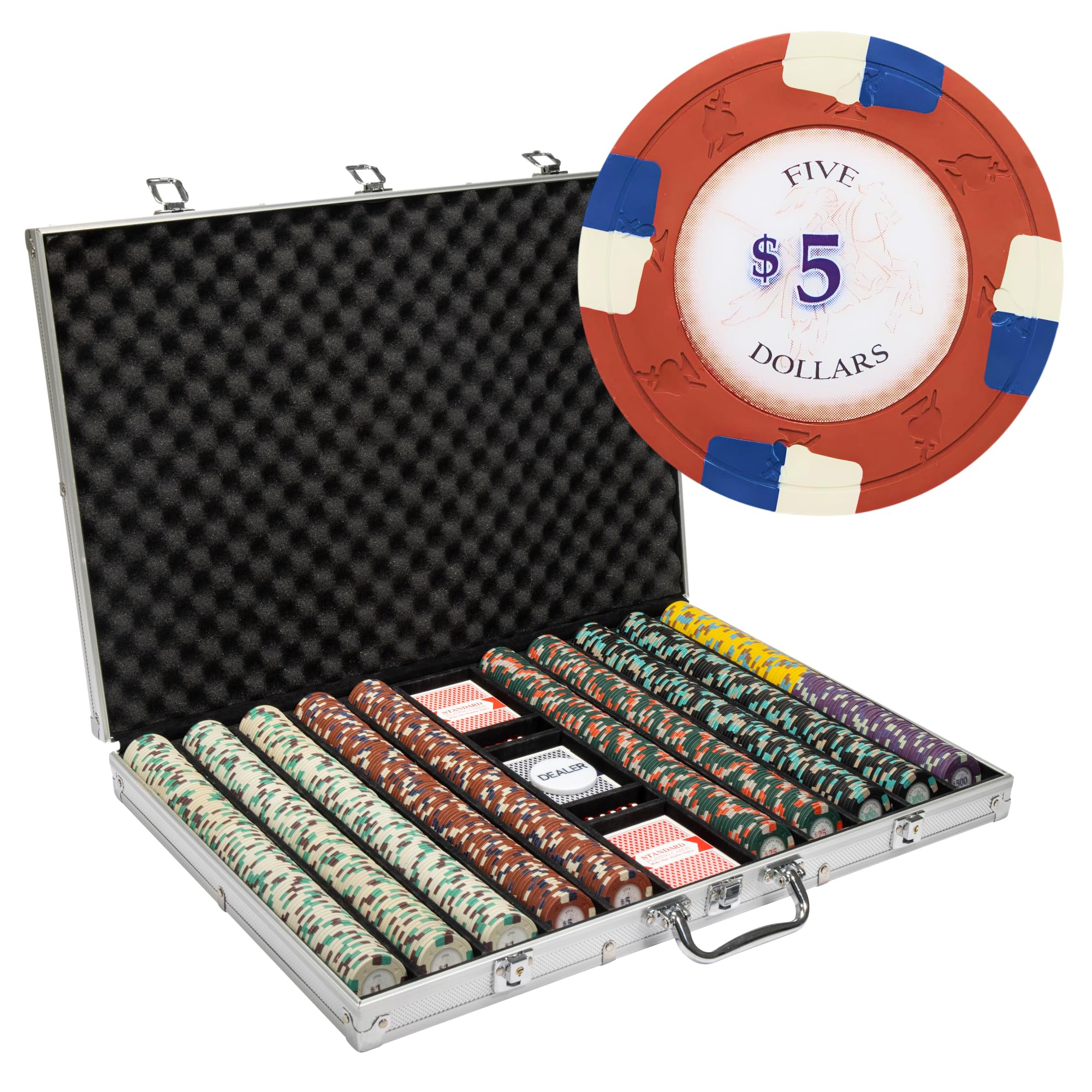 Amazon.com: Playzaic 1000-piece Aluminum Poker Knights Poker Chip