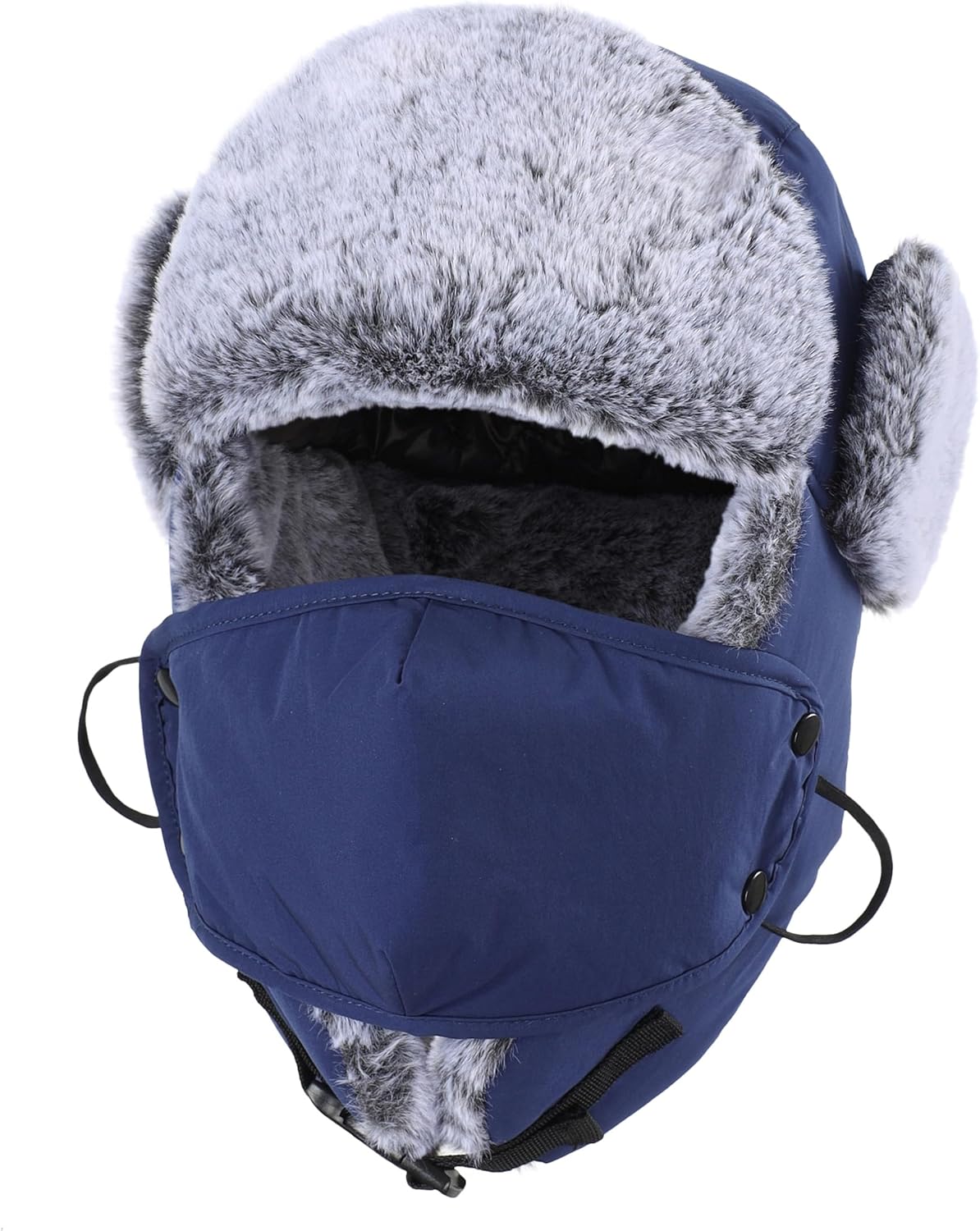 Connectyle Trapper Hat for Men Women Faux Fur Trooper Trapper Winter Hat with Ear Flaps Waterproof Ushanka Hunting Hats