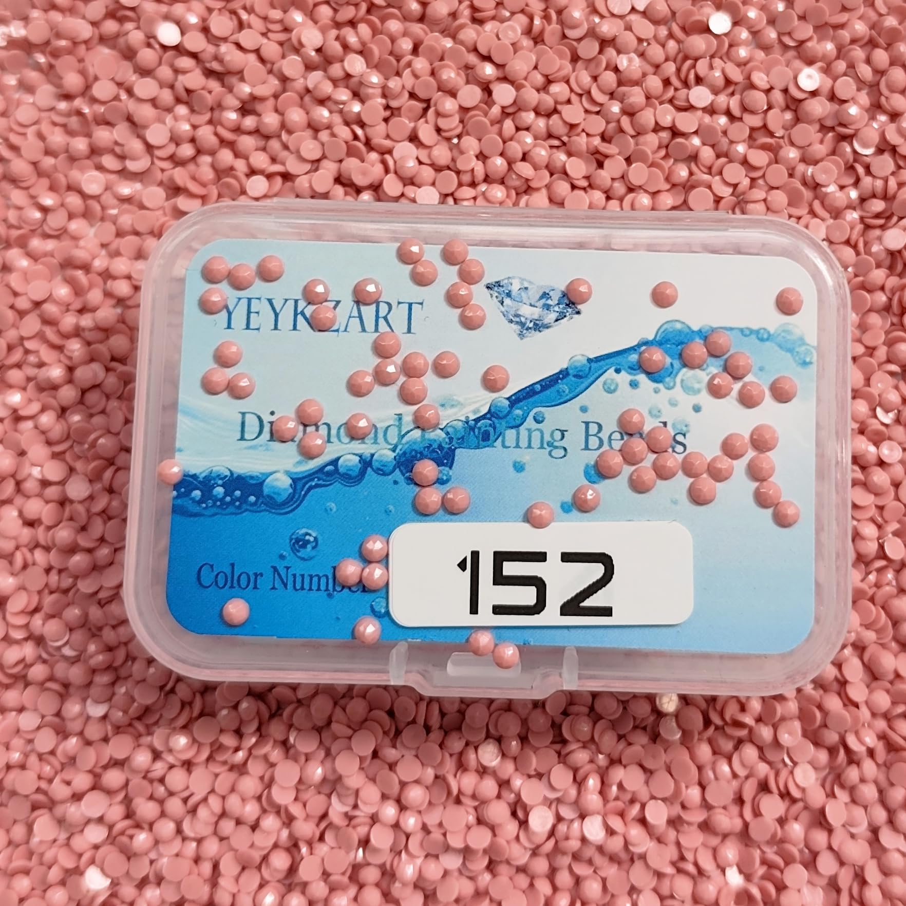 YEYKZART 152 Diamond Painting Replacement Diamonds Drills Beads Drills Gems Round for Diamond Art Missing Color 3500 PCS — image 1