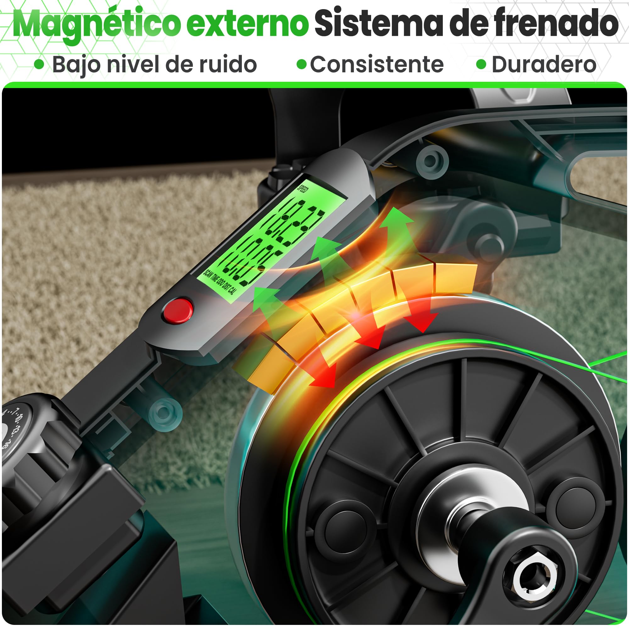 Ultrasport Pedales Estaticos para Personas Mayores y Ancianos con 16 Niveles, Alfombrilla y Correa I Pedaleador Sentado para Ejercicio en Casa, Mini Bicicleta Estatica de Piernas y Brazos