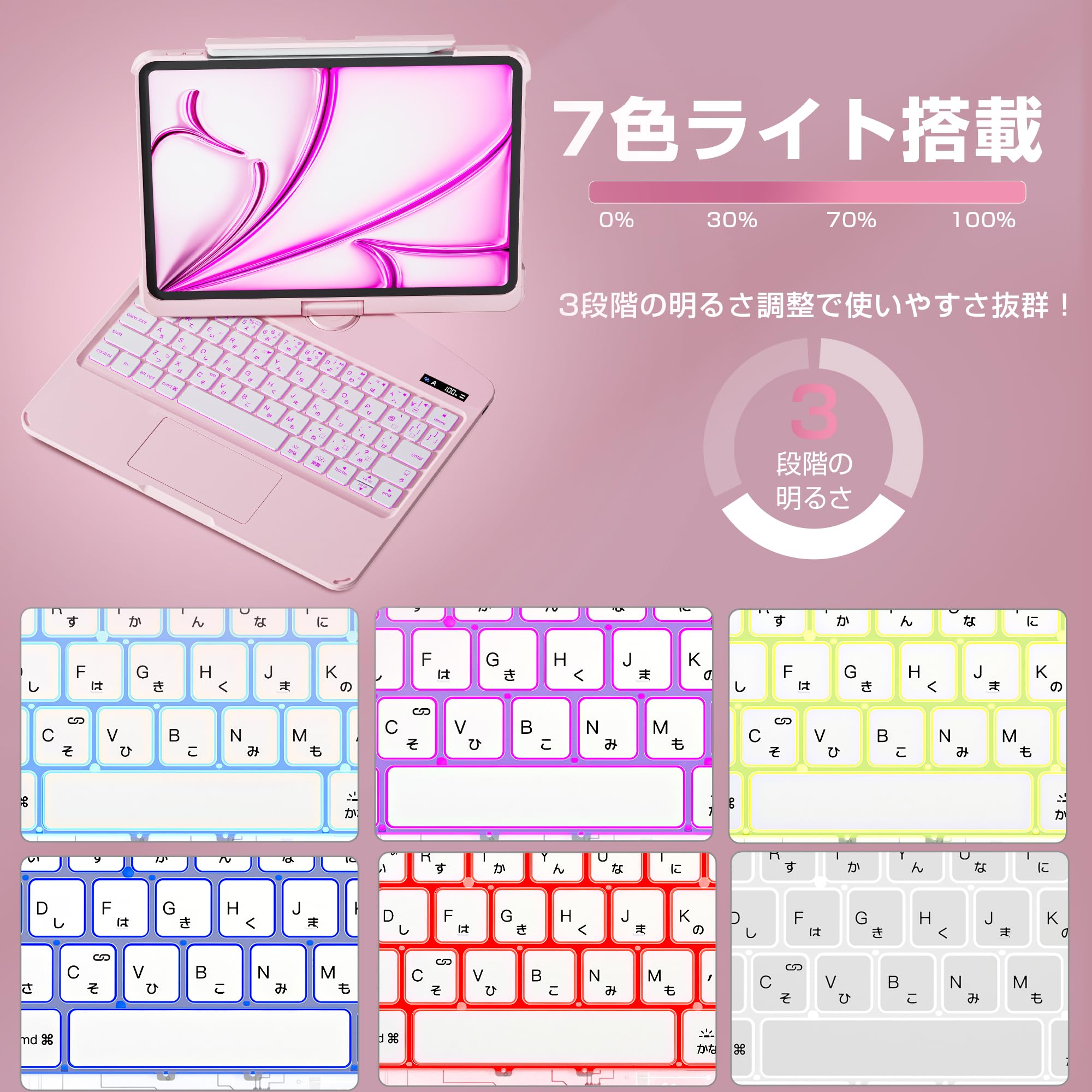 Amazon.co.jp: iFacemall ipad キーボード付きケース Pro 12.9インチ