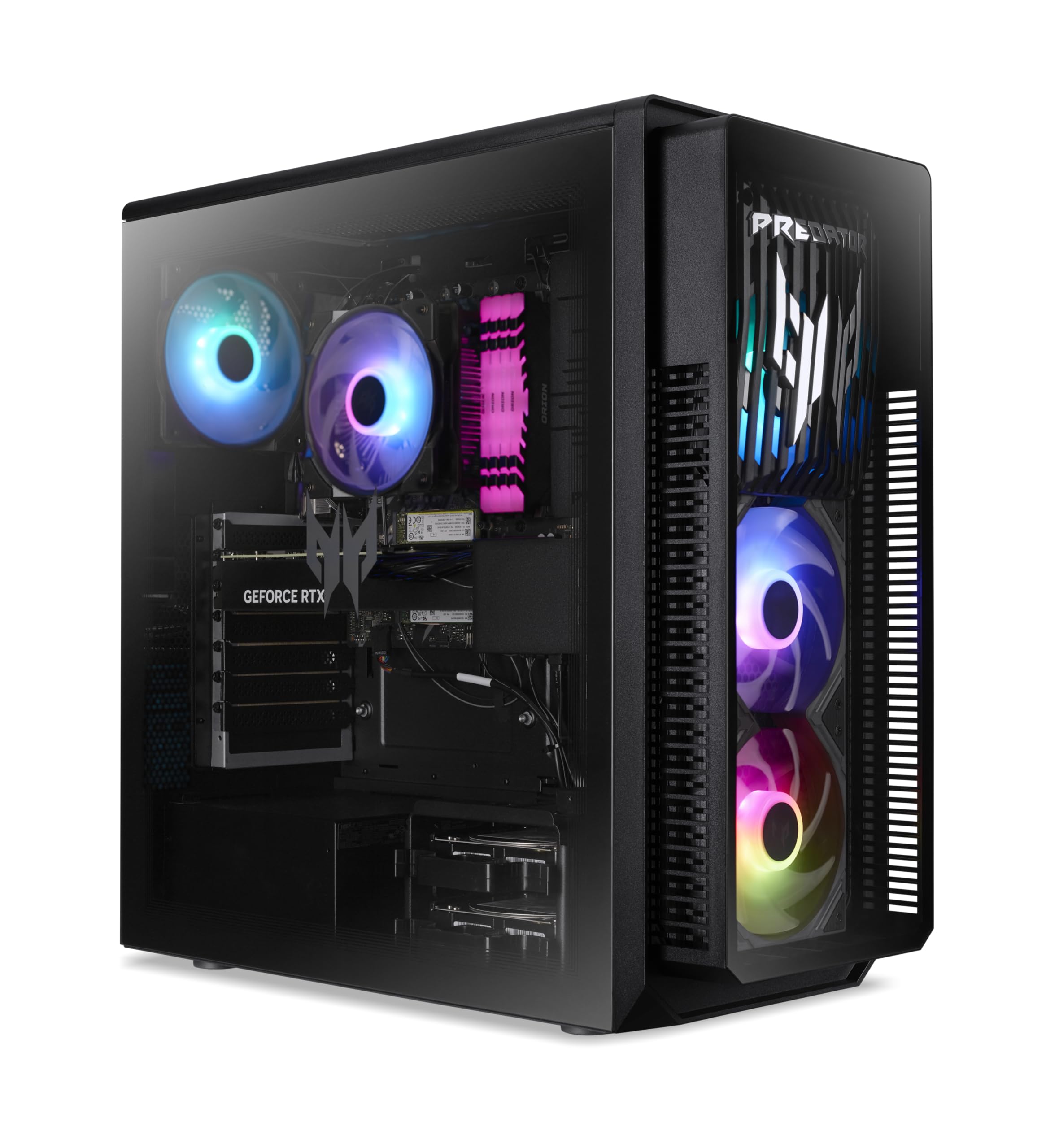 Acer Predator Orion 5000 I PC de Bureau Gaming I NVIDIA GeForce RTX 5080 I Intel Core Ultra 7 265F I 32Go RAM I 1To SSD I Windows 11 Home I Noir I PO5-660