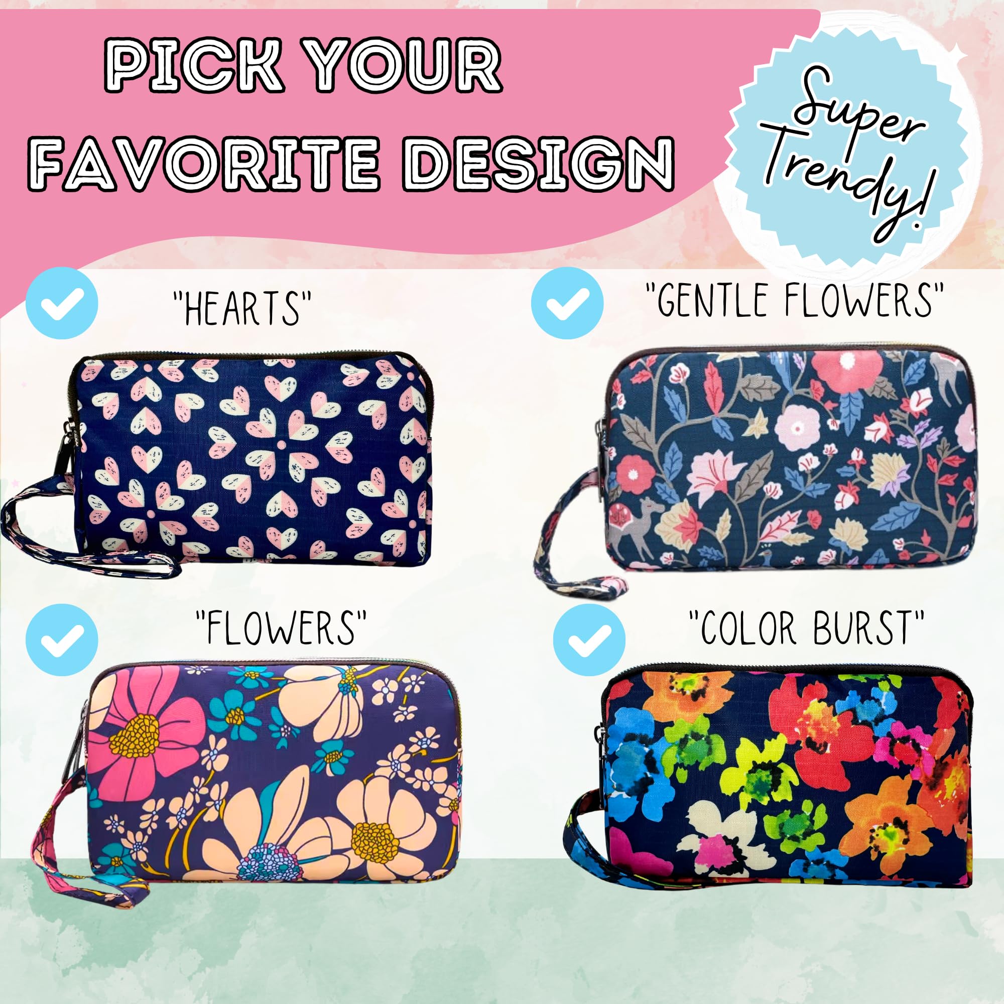 First Period Pal Pack to Go Kit | 26-teiliges Set für die erste Periode für Mädchen 9–12 Jahre | Periodenbeutel für Teenager-Mädchen für die Schule | Diskrete Perioden-Tasche, Pads, Slipeinlagen,