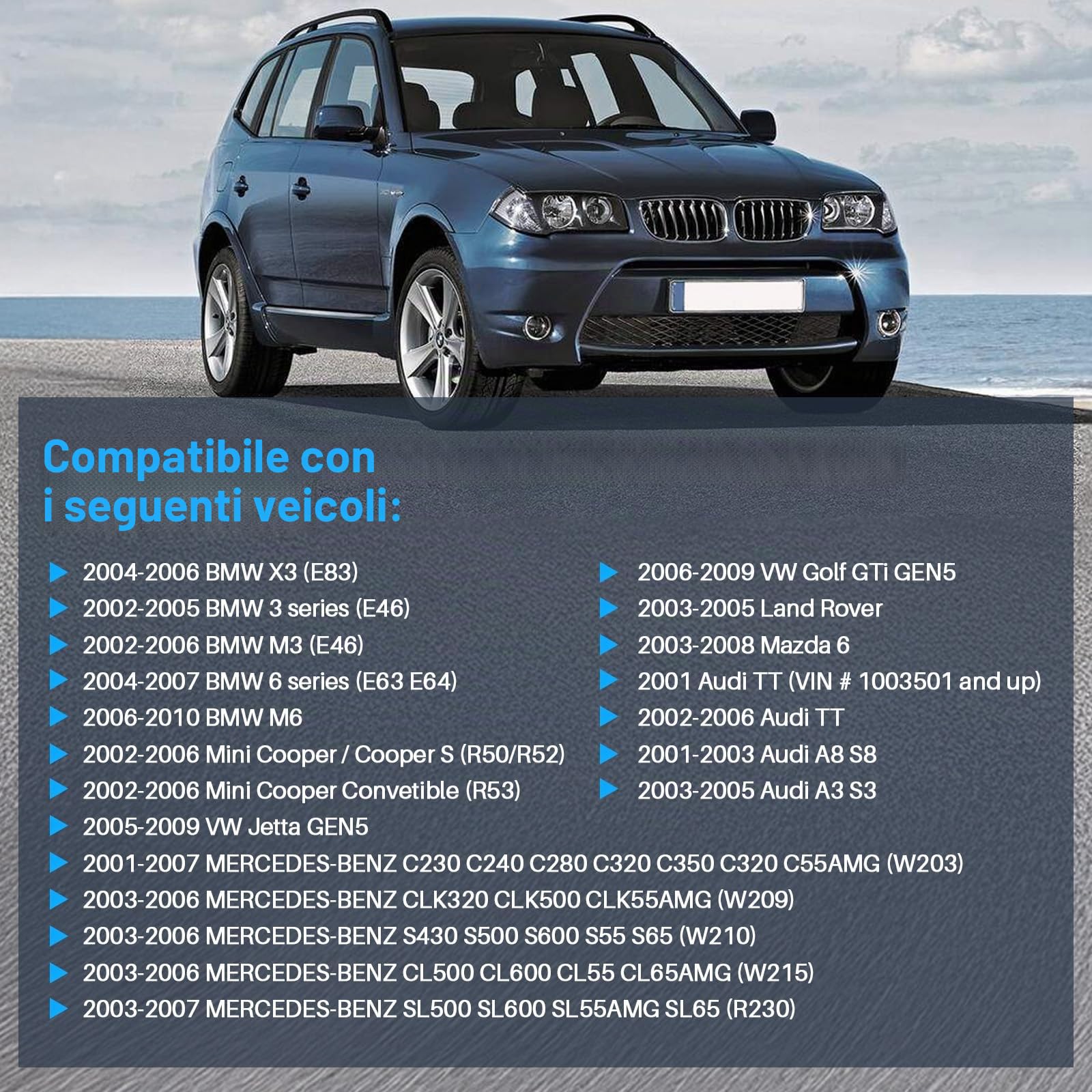 Centralina di controllo fari allo xeno con supporto motore, adatta per Mini R50 R52 R53 Serie 3 E46 Serie 6 E63 E64 X3 E83 A3 TT Golf MK5 W169 W203 codice articolo 1307329082 1307329074