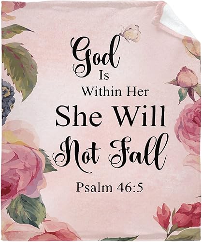 Gopaka God is Within Her Not Fall Salmm 465 - Manta cálida y acogedora de felpa suave ligera para sofá, cama y sala de estar, regalo de Navidad de