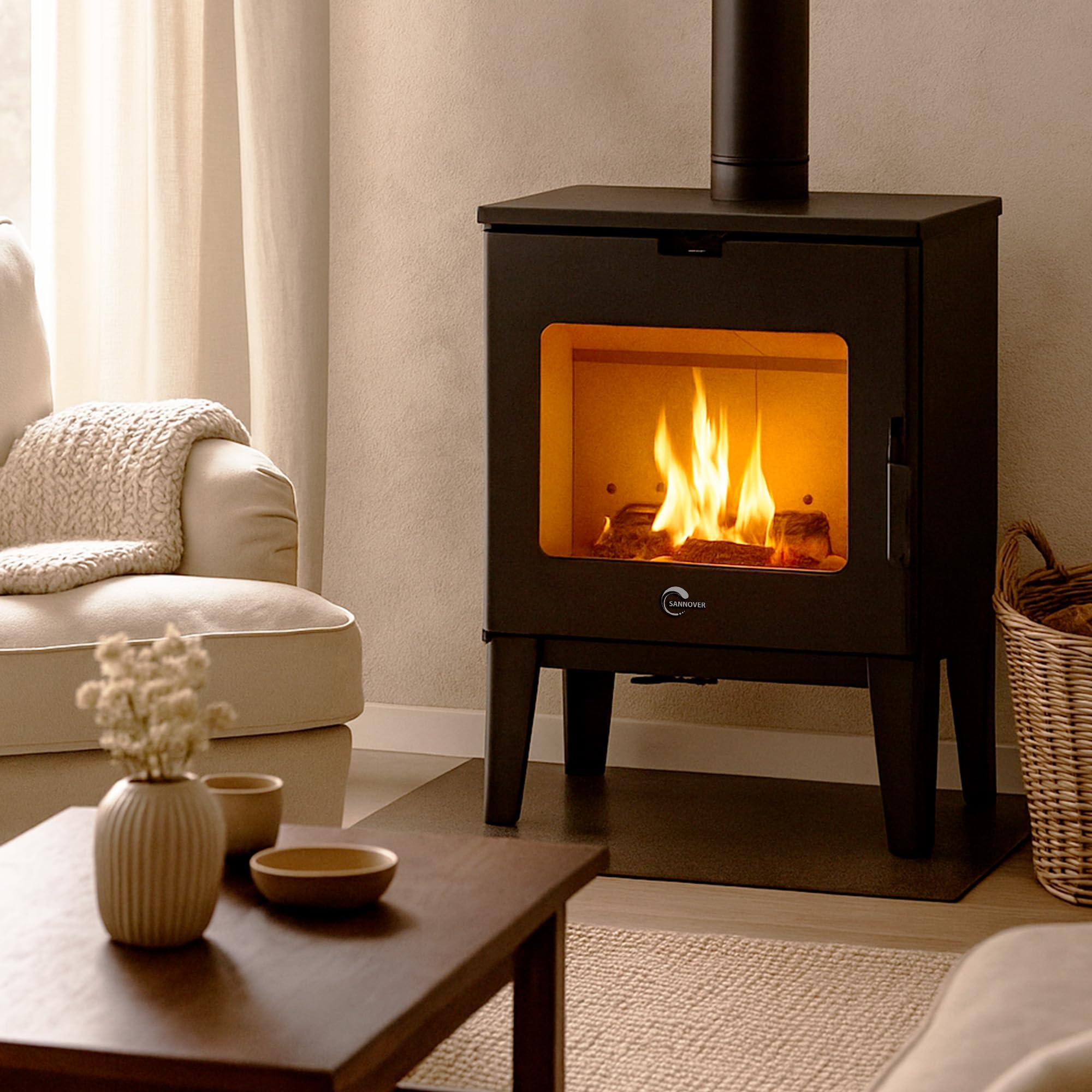 Holzofen Dita 7,6 kW Scheitholz 40 cm Sannover Thermique