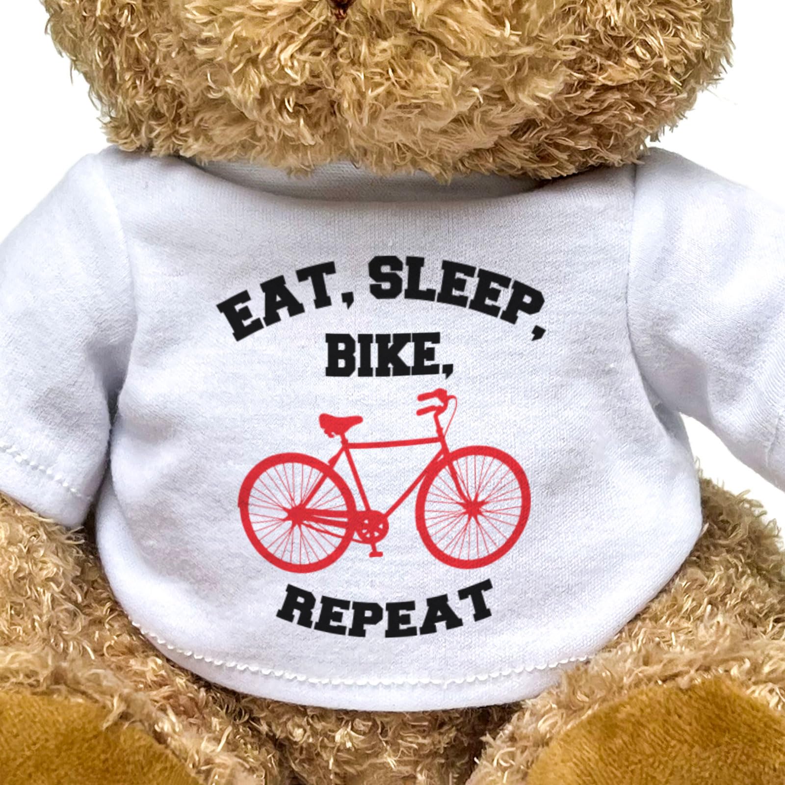 EAT SLEEP BIKE REPEAT - Teddy Bear - Cute Soft Cuddly Adorable - Gift Present - Image 3
