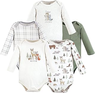 Hudson Baby Long Sleeve Bodysuits Animals