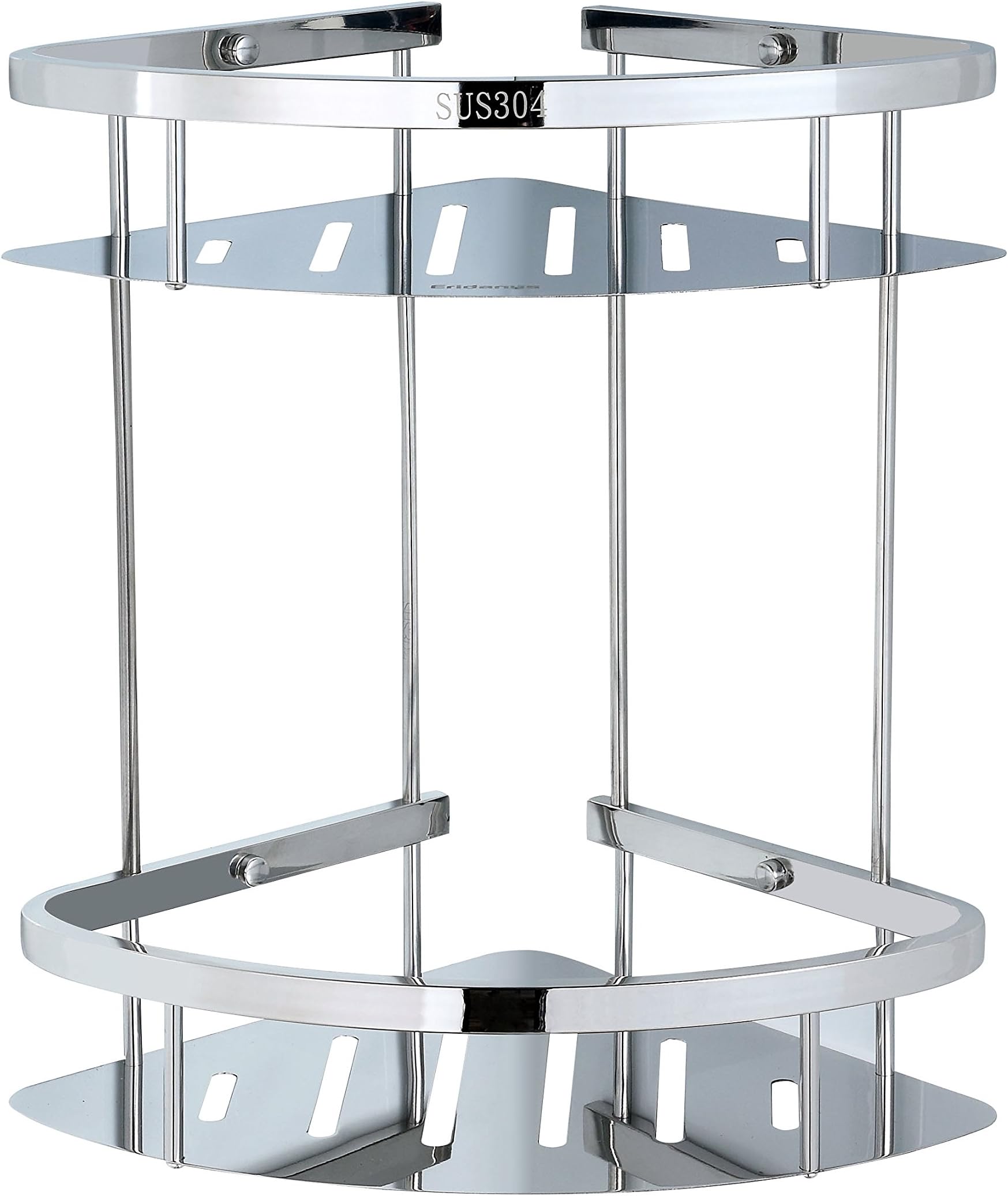 Eridanus Shower Shelf, 2-storey Stainless Steel Bathroom Corner Shelf Shelves, Shower Organizer Wall-Mounted For Bathroom (35 * 23 * 31 CM)
