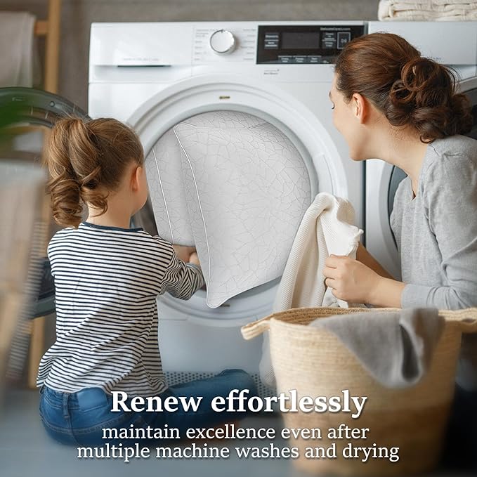 Set 2 Almohadas Queen Tela Refrescante Relleno Poliéster miniatura 7