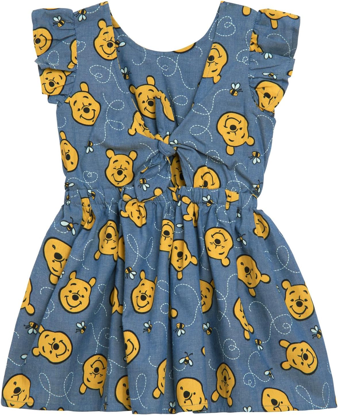Disney Floral Chambray Skater Dress Newborn to Big Kid Sizes (0-3 Months - 14-16) - Image 5