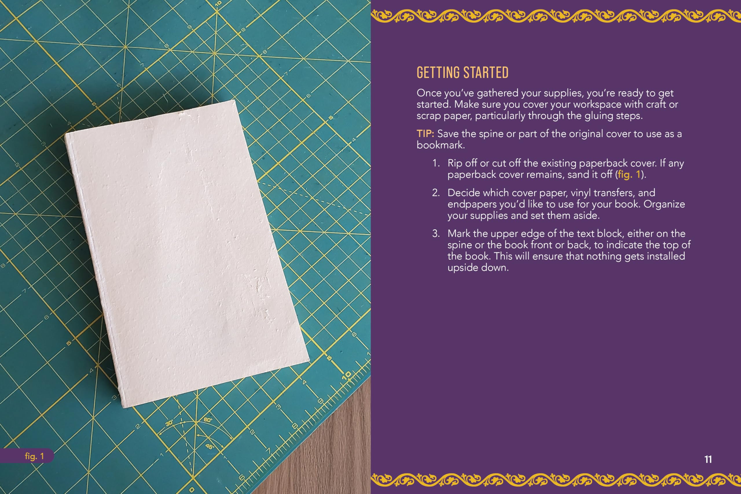 Bookbinding Kit: Transform Your Favorite Book into a Deluxe Edition - Includes: Chipboard, Cover Paper, Decorative Endpapers, Bone Folder, Gold Transfers, Bookbinding Glue, Foam Brush, Mull Cloth