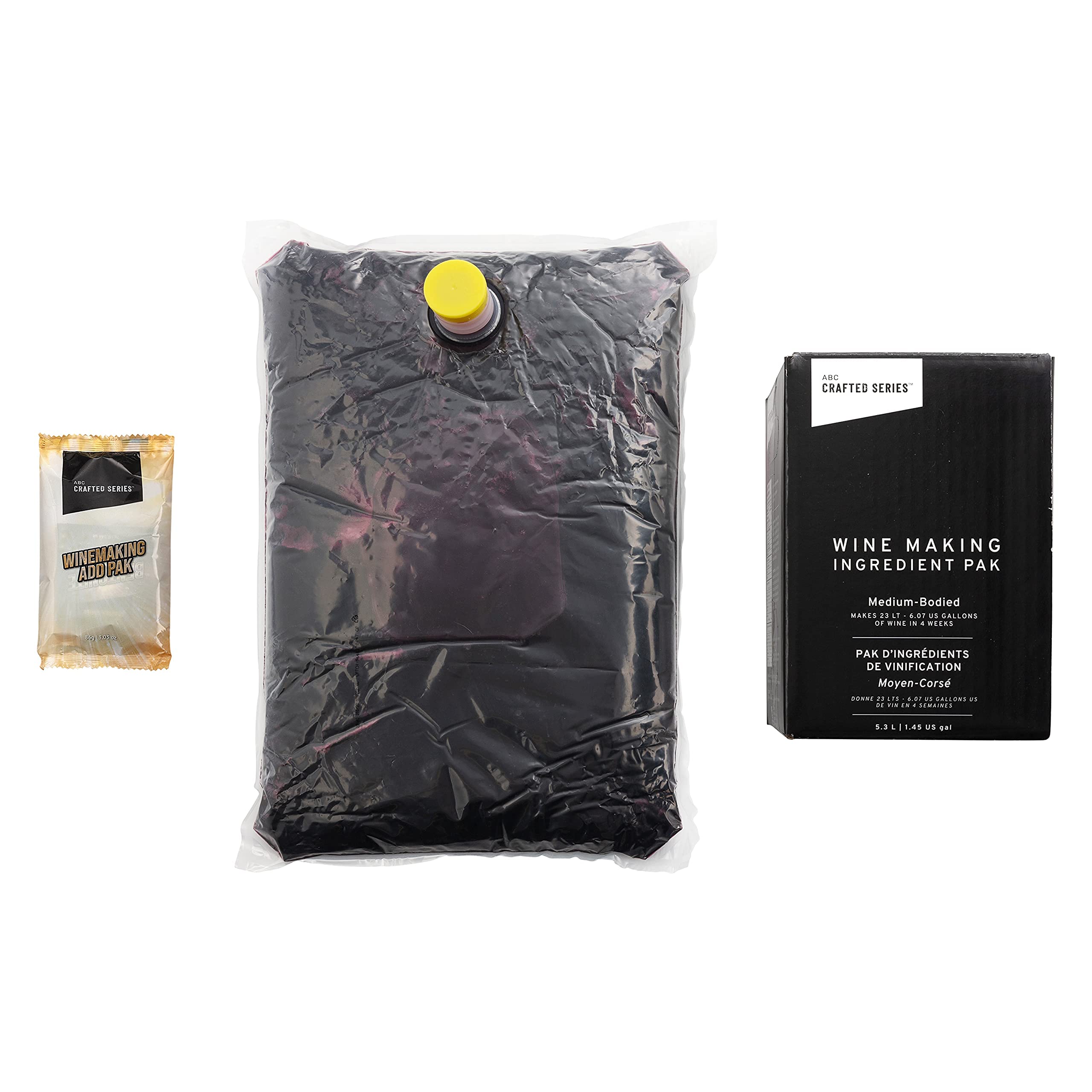 ABC - Kit fai da te per la produzione di vino artigianale, regalo perfetto per il vino, kit per la produzione di birra casalinga per principianti, produce 30 bottiglie di vino (Zinfandel bianco dello