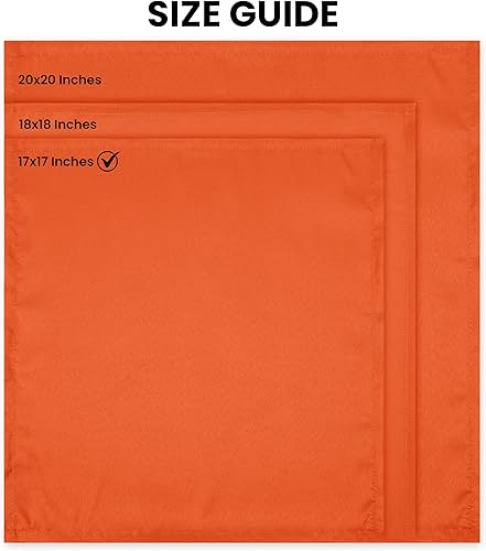 Vista 187 de Utopia Home Paquete de 24 servilletas de tela de 18 x 18 pulgadas, bordes con dobladillo 100% poliéster, lavables y reutilizables, ideales