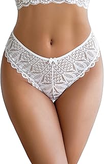 Womens Underwear Lace Cheeky Panties Criss Cross Back Bikini Thongs Sexy Undies